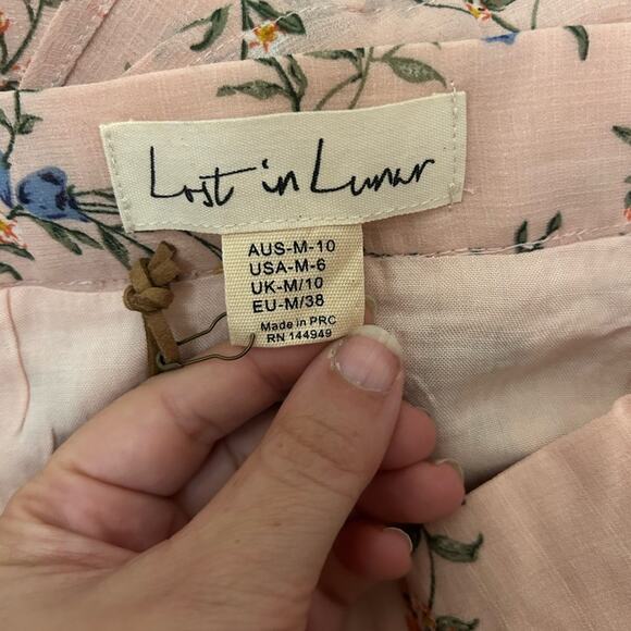 Lost in Lunar Pink Floral 2 Piece Set NWT - Picture 7 of 7